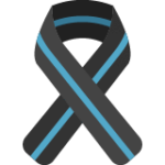 Support Law Enforcement Blue Ribbon Magnet - Car Bumper Magnet